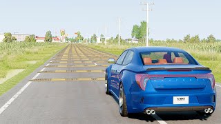 Mobil vs Speed Bumps 21  BeamNG Drive [upl. by Winfrid325]