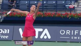 Jankovic VS Radwanska Highlight Dubai 2012 [upl. by Gwenn]