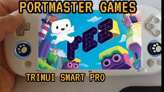 Trimui Smart Pro Portmaster Games Part 1 [upl. by Nonahs]