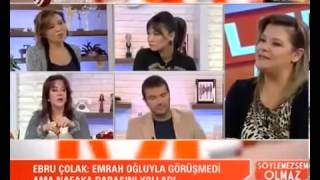 Emrahın oğlunun annesi Ebru Çolak Oya Aydoğanı ağlattı TheHaberTube [upl. by Anahsak357]