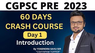 Day 1 IntroductionCGPSC PRE 2023  60 Days Crash Course [upl. by Beauvais]