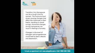 Can Menopause cause anxiety Depression or Panic Attacks  Apollo Hospitals [upl. by Bevus]