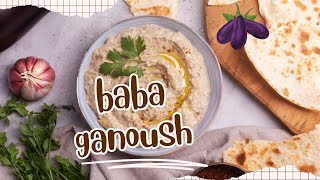 How to Make Baba Ganoush  Roasted Eggplant and Tahini Dip  Great Appetizer [upl. by Ezarra812]