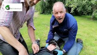 How to roll a casualty into a safe airway position using a team logroll [upl. by Fidellia]