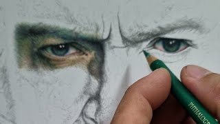 Colored Pencil LIVE Drawing Hyperrealistic Portrait Skin Tone using Polychromos [upl. by Mirelle873]