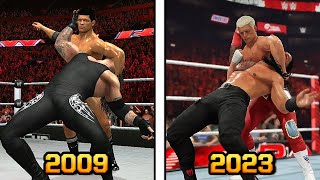 The Evolution of Cody Rhodes Cross Rhodes in WWE Games  WWE 2K23 [upl. by Lotte437]