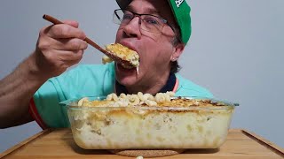 ASMR • CREAMY • CHICKEN • ALFREDO • MAC amp CHEESE • MUKBANG FEAST SEANUSCA FOOD [upl. by Darsey769]