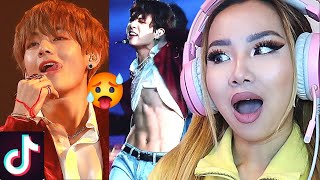 THATS SO HOT 😍BTS THIRST TRAP TIKTOKS 🥵  REACTION [upl. by Elianore978]