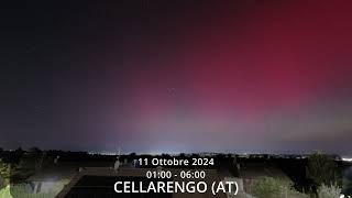 Tempesta Geomagnetica e Aurora Boreale in Piemonte  11 Ottobre 2024 [upl. by Cagle562]