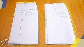 HOW TO DRAFT BASIC SKIRT PATTERNS  KIM DAVE [upl. by Vale]