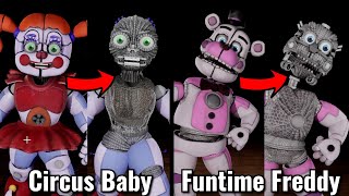 Taking Apart Sister Location FNAF Help Wanted 2 Animatronics To See What Is Inside Part 2 [upl. by Maia]