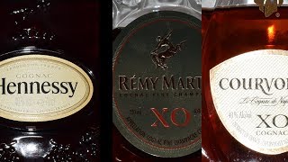 XO Cognac Challenge Hennessy Vs Remy Martin Vs Courvoisier [upl. by Shurwood]