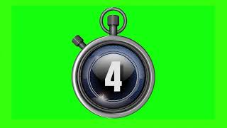 One to five seconds timer Gk question mid timer  green screen 1 to 5 countdown [upl. by Leva]