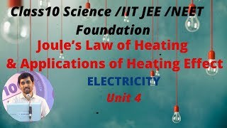 TN Class 10 Science  Joule’s Law of Heating amp its Application  Electricity [upl. by Noiroc]