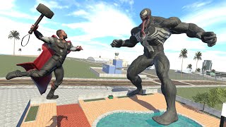 Franklin Become Thor to Kill Venom in Indian Bike Driving 3D [upl. by Eberta]