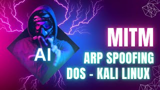 Ataque MiTM con ARPspoofing y Dos en GNS3 con KaliLinux [upl. by Niasuh228]