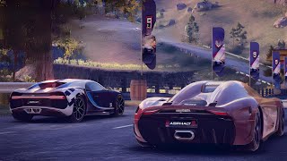 Bugatti Chiron Vs Koenigsegg Regera DRAG RACE 0400 kmh [upl. by Saihtam]