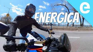 First ride Energica electric motorcycles in NYC [upl. by Erik]