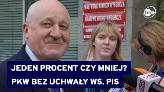 Sprawozdanie finansowe PiS wciąż pod lupą PKW Kolejne posiedzenie 29 sierpnia TVN24 [upl. by Raimundo733]