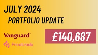 Freetrade amp Vanguard UK Portfolio Update  July 2024 [upl. by Soluk]