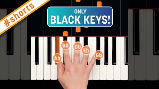 Impress on piano playing only black keys 5notes shorts [upl. by Elleb159]