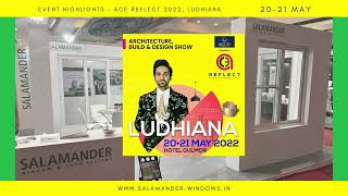 Salamander India  Exhibiting German uPVC windows amp doors at Ace Reflect Ludhiana Punjab  May 22 [upl. by Kissner]