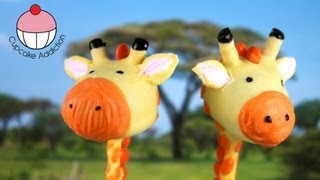 Giraffe Cakepops Make Jungle Safari Cakepops  A Cupcake Addiction how To Tutorial [upl. by Bromleigh]