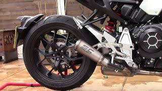 Honda CB1000R gets a new can SC Project S1GP [upl. by Atiuqel890]