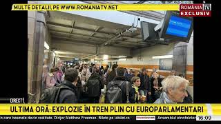 Ultima oră Explozie în tren plin cu europarlamentari [upl. by Ria]