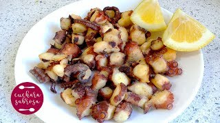 PULPO FRITO  CUCHARA SABROSA [upl. by Thema692]