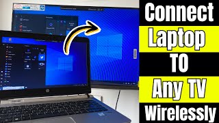 How to Connect amp Mirror Laptop Screen on Smart TV Wirelessly  How to Cast Your PC to TV [upl. by Kcirtap]