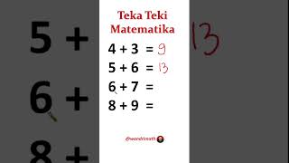 Teka Teki Matematika 79 maths matematika mathtricks mathhacks [upl. by Eniretak]