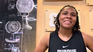 Freshman center Kendall Puryear talks friendly competition taekwondo skills [upl. by Fuchs]