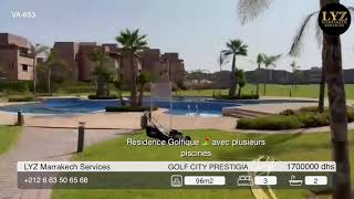 Appartement 3 chambres à vendre à golf City prestigia Marrakech [upl. by Hammer281]