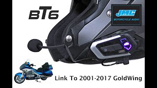 JMC BT6 Bluetooth Headset Linking to 20012017 GoldWing [upl. by Ganley]