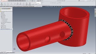 SOLIDWORKS 2018  YOKE BUSHING  CONCRETE MIXER [upl. by Jilly372]