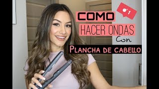 COMO HACER ONDAS CON PLANCHA Y EXTENSIONES  GABY ARRIA [upl. by Nnywg]