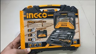 INGCO 67Pcs Accessories Set  Full Unboxing [upl. by Nunnery]