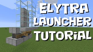 Simple Elytra Launcher  Minecraft Tutorial Build  Java Edition [upl. by Eiddam]