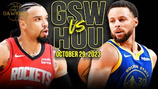 Golden State Warriors vs Houston Rockets Full Game Highlights  October 29 2023  FreeDawkins [upl. by Marylee]