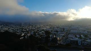 Life in FF ⏩ Fog boiling over the San Francisco Mission [upl. by Garfield591]