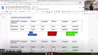 Spanish Demonstrative Adjectives  Pronouns [upl. by Tristis778]