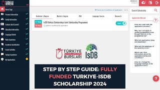 Step by step Guide How to Apply for the TurkiyeISDB Scholarship 2024 [upl. by Poulter]