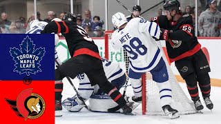 Leafs  Senators 924 Highlights 2024 [upl. by Oba724]