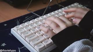 1 minute and 50 seconds of royal kludge 84 comfy keyboard typing asmr shortvideo [upl. by Nilerual]