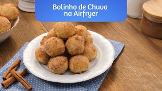 Receita de Bolinho de chuva na airfryer [upl. by Garvy102]