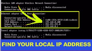 How to find Lan IP address in Windows 10 [upl. by Pavlov]