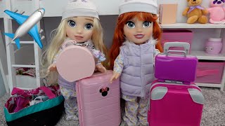 Elsa and Anna toddlers packing for Vacation ✈️ [upl. by Ennaeel]