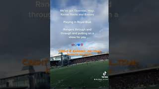 Tavernier Hagi Kemar Roofe and Bassey • Rangers Super Trouper song 🇬🇧🎶 shorts [upl. by Herbert]