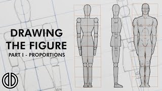 Drawing the Human Figure  Proportions  Tutorial PART I [upl. by Ayota465]